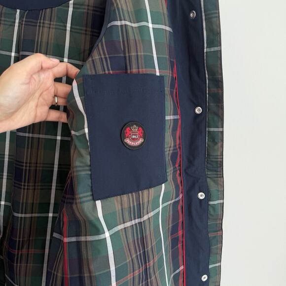 Pendleton Jacket Womens XXL Navy Overcoat Canvas Rain Coat Parka Lined Hooded - Picture 6 of 9